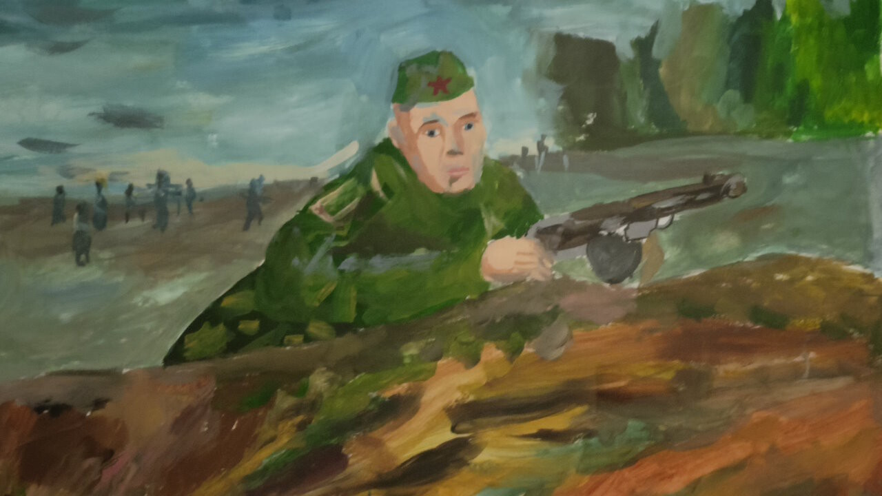 Выставка учащихся отделения Изобразительного искусства "Баллада о солдате"